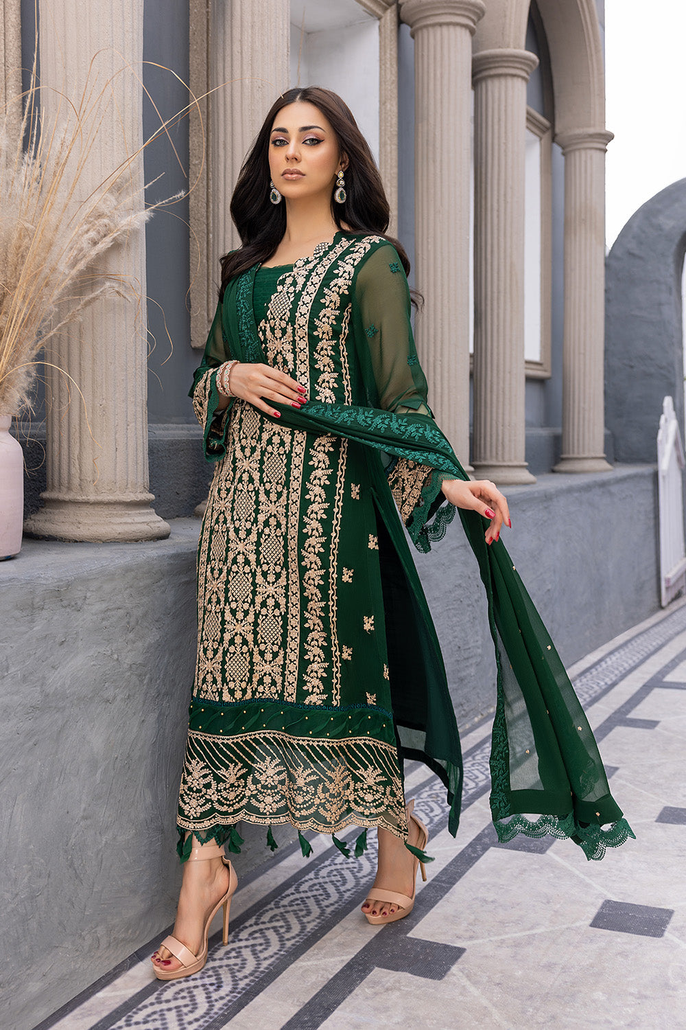 Azure Luxury Chiffon Eid Collection 100% Original