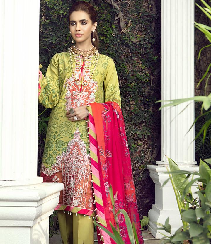 Taabir Luxury Lawn Collection By Sanaya--100% Original Guarantee