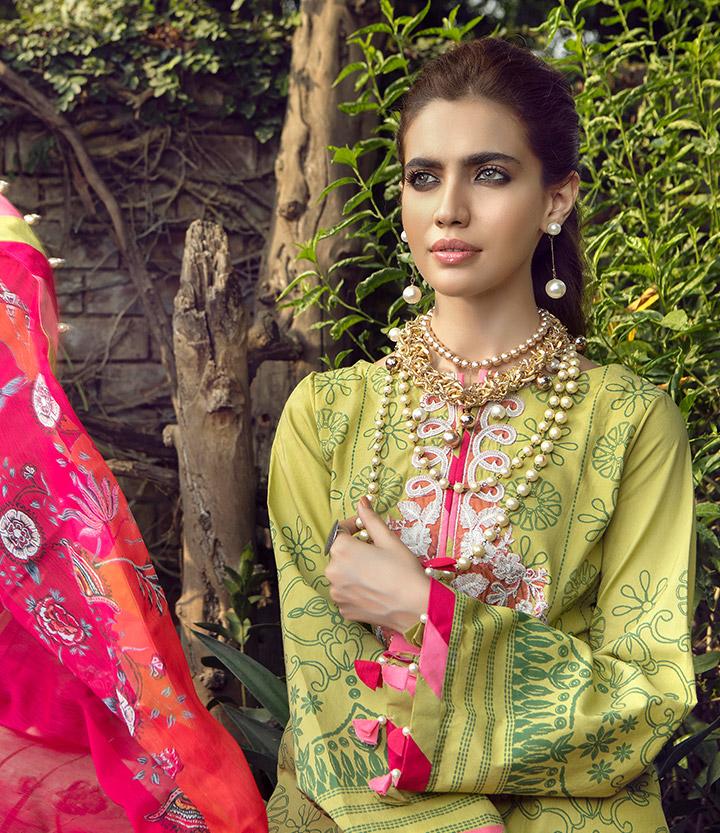 Taabir Luxury Lawn Collection By Sanaya--100% Original Guarantee