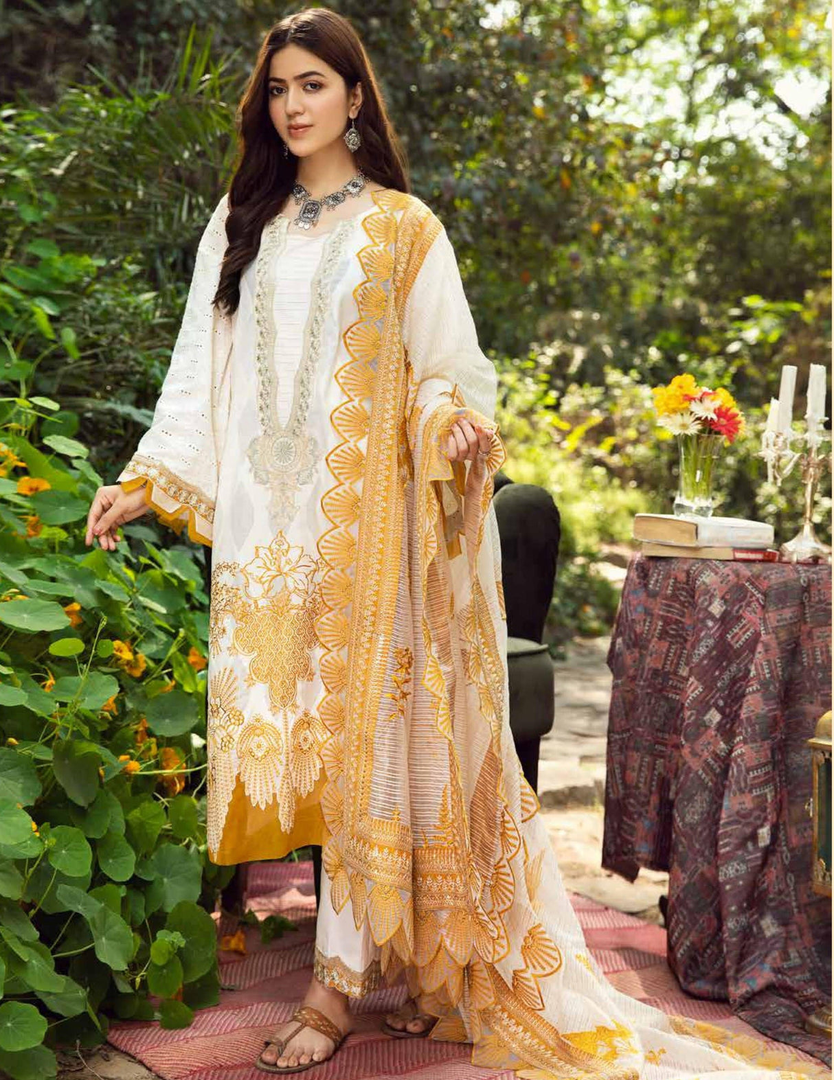Baad e Naseem by Charizma Embroidered Luxury Lawn-100% Original Guaranteed