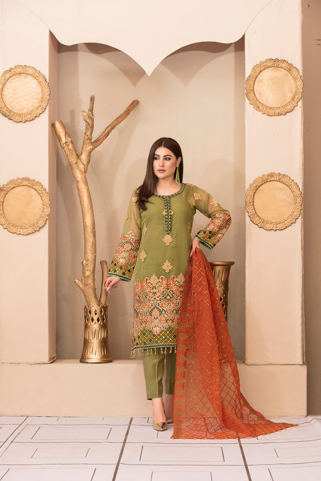 Tawakkal Embroidered Chiffon Collection-100% Original Guaranteed