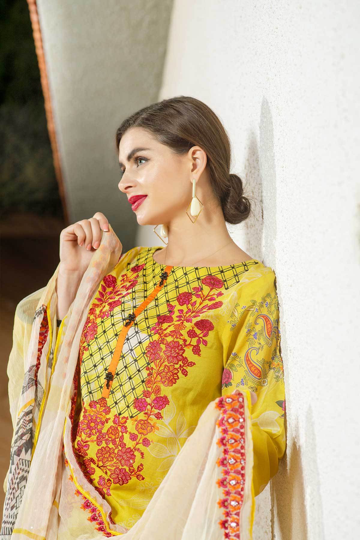 Charizma Embroidered Lawn 100% Original