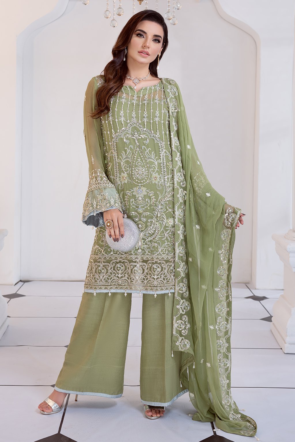 Meeral Luxury Chiffon Collection by Ashna -100% Original Guaranteed
