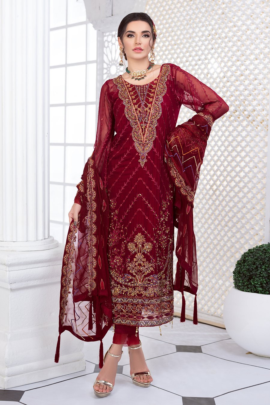 Meeral Luxury Chiffon Collection by Ashna 2021-100% Original Guaranteed