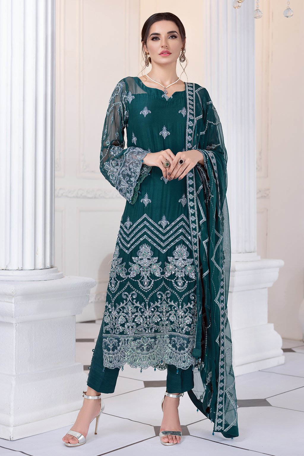 Meeral Luxury Chiffon Collection by Ashna 2021-100% Original Guaranteed