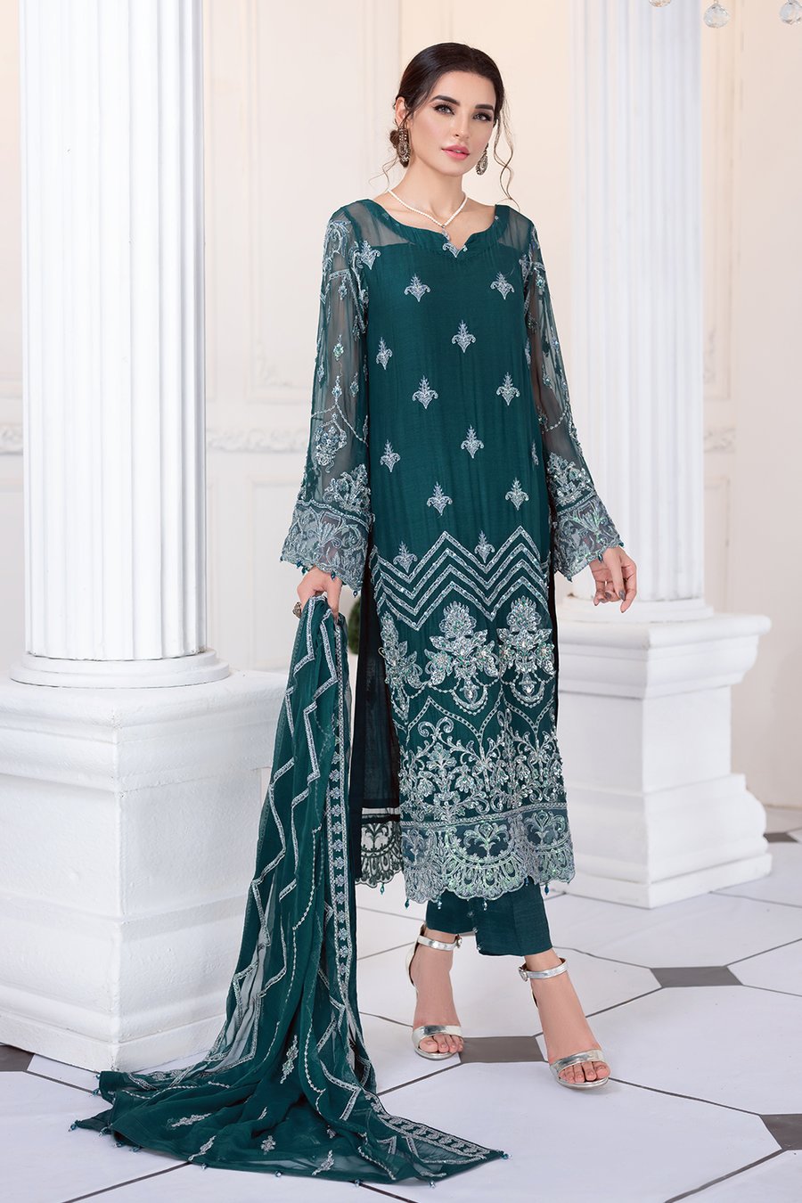 Meeral Luxury Chiffon Collection by Ashna 2021-100% Original Guaranteed