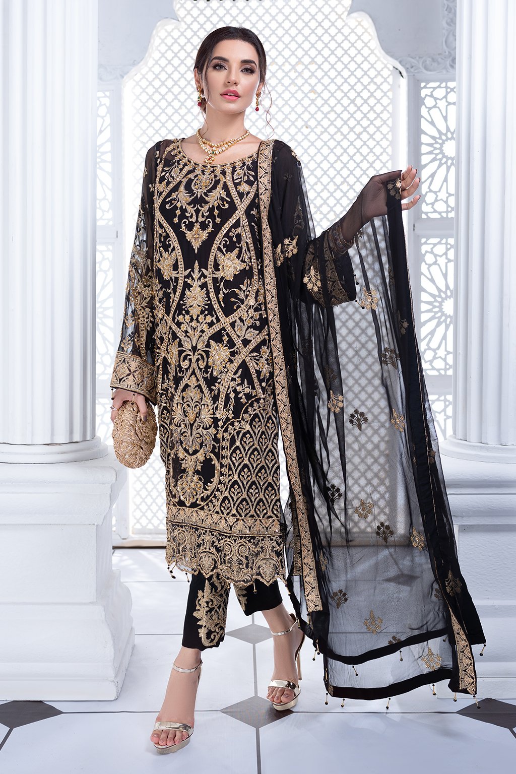 Meeral Luxury Chiffon Collection by Ashna 2021-100% Original Guaranteed