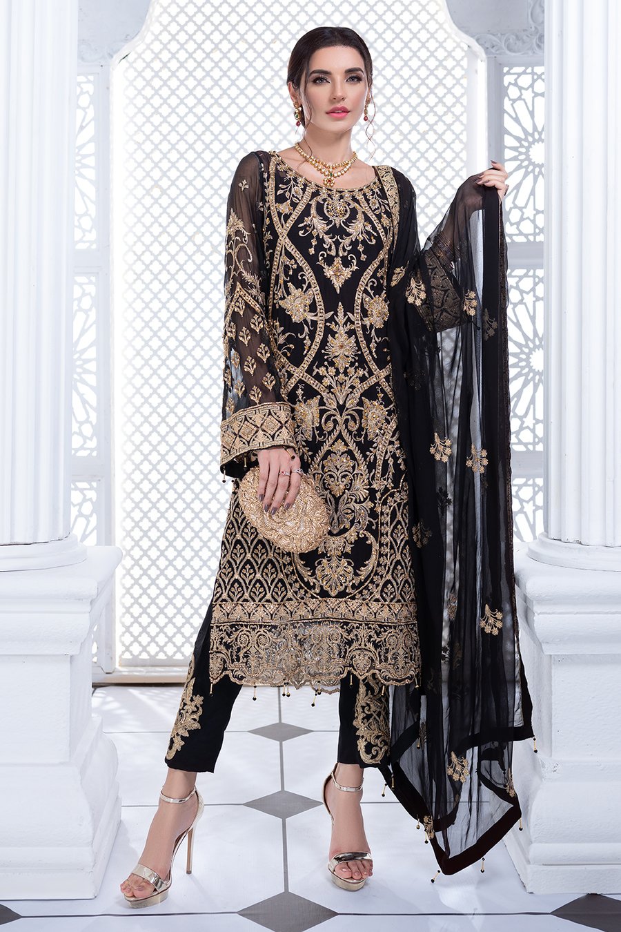 Meeral Luxury Chiffon Collection by Ashna 2021-100% Original Guaranteed