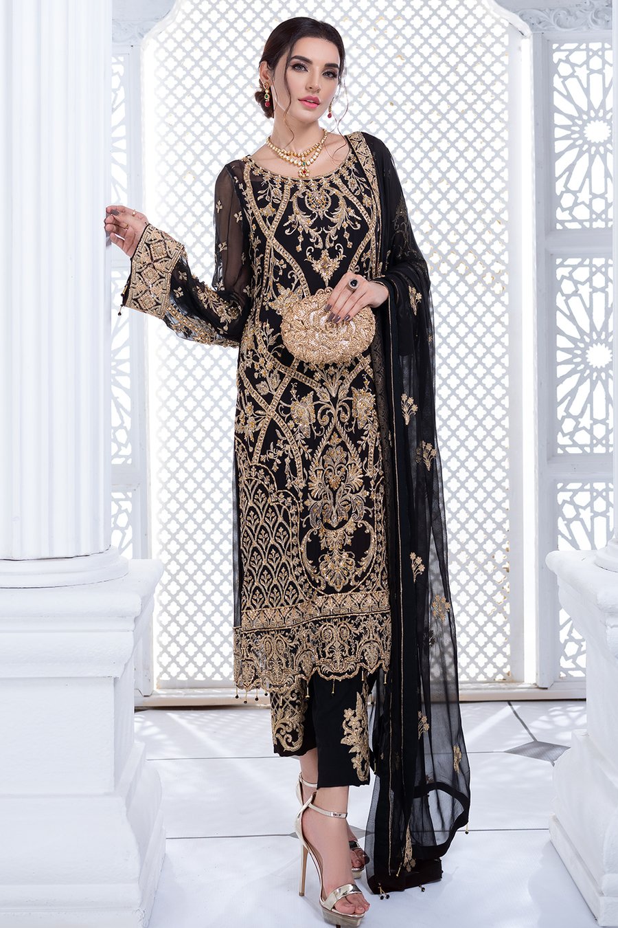 Meeral Luxury Chiffon Collection by Ashna 2021-100% Original Guaranteed