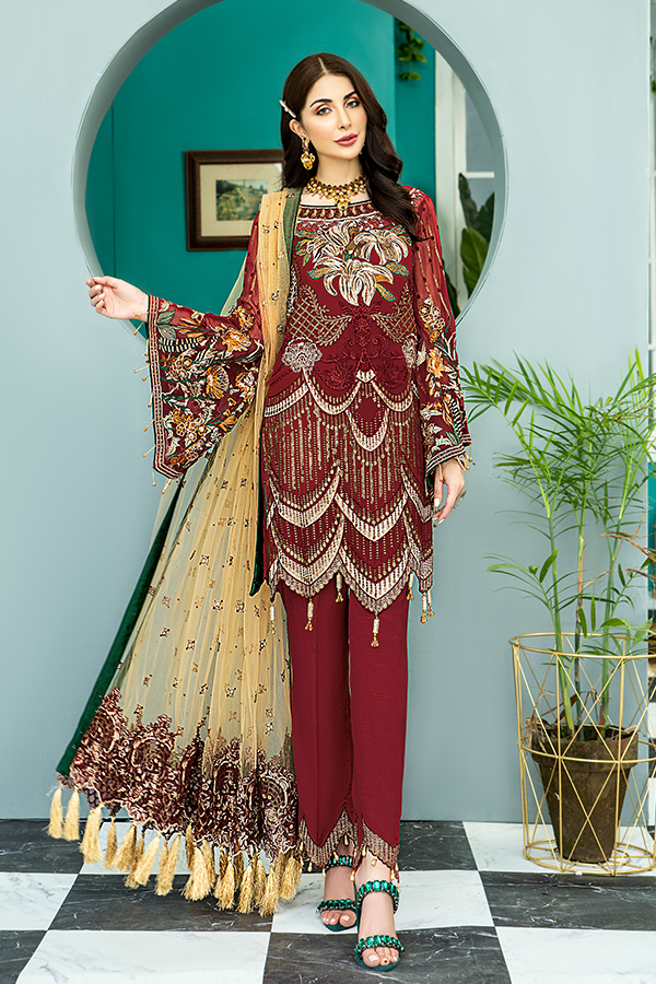 Maryam's Luxurious Embroidered Collection 2020- 100% Original Guaranteed