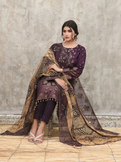 Dareechay Embroidered Banarsi Viscose By Tawakkal 100% Original