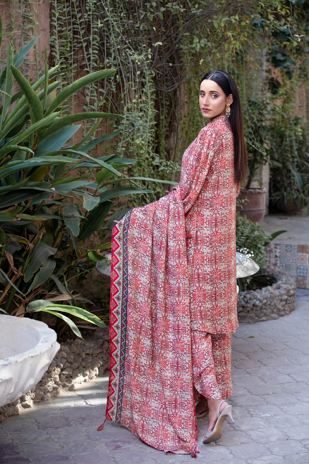 Merana Linen With Shawl Dupatta by Tawakkal 100% Original