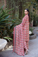 Merana Linen With Shawl Dupatta by Tawakkal 100% Original