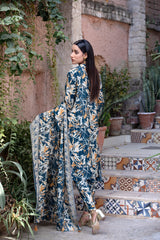 Merana Linen With Shawl Dupatta by Tawakkal 100% Original
