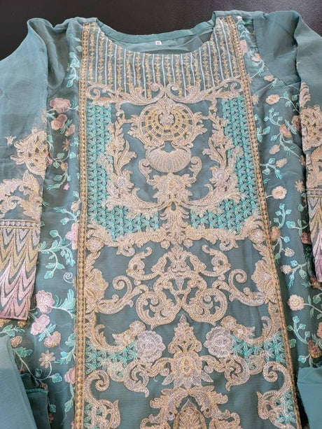 Pakistani Stitched Embroidery Party Wear Dresses Ready To Ship