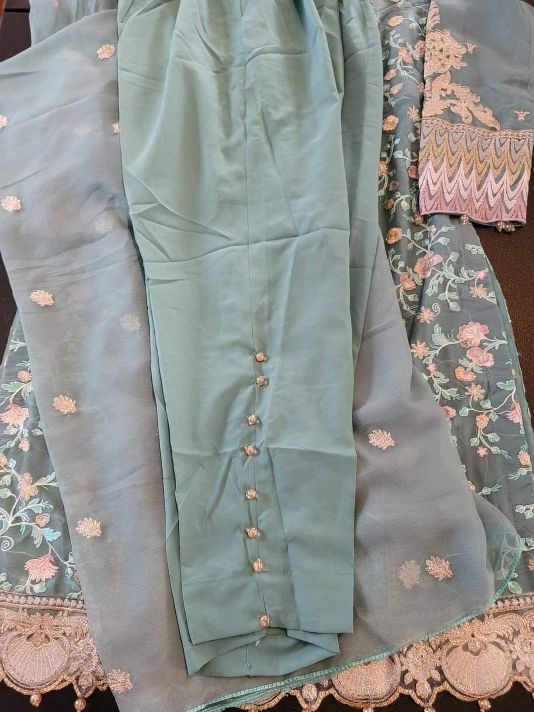 Pakistani Stitched Embroidery Party Wear Dresses Ready To Ship