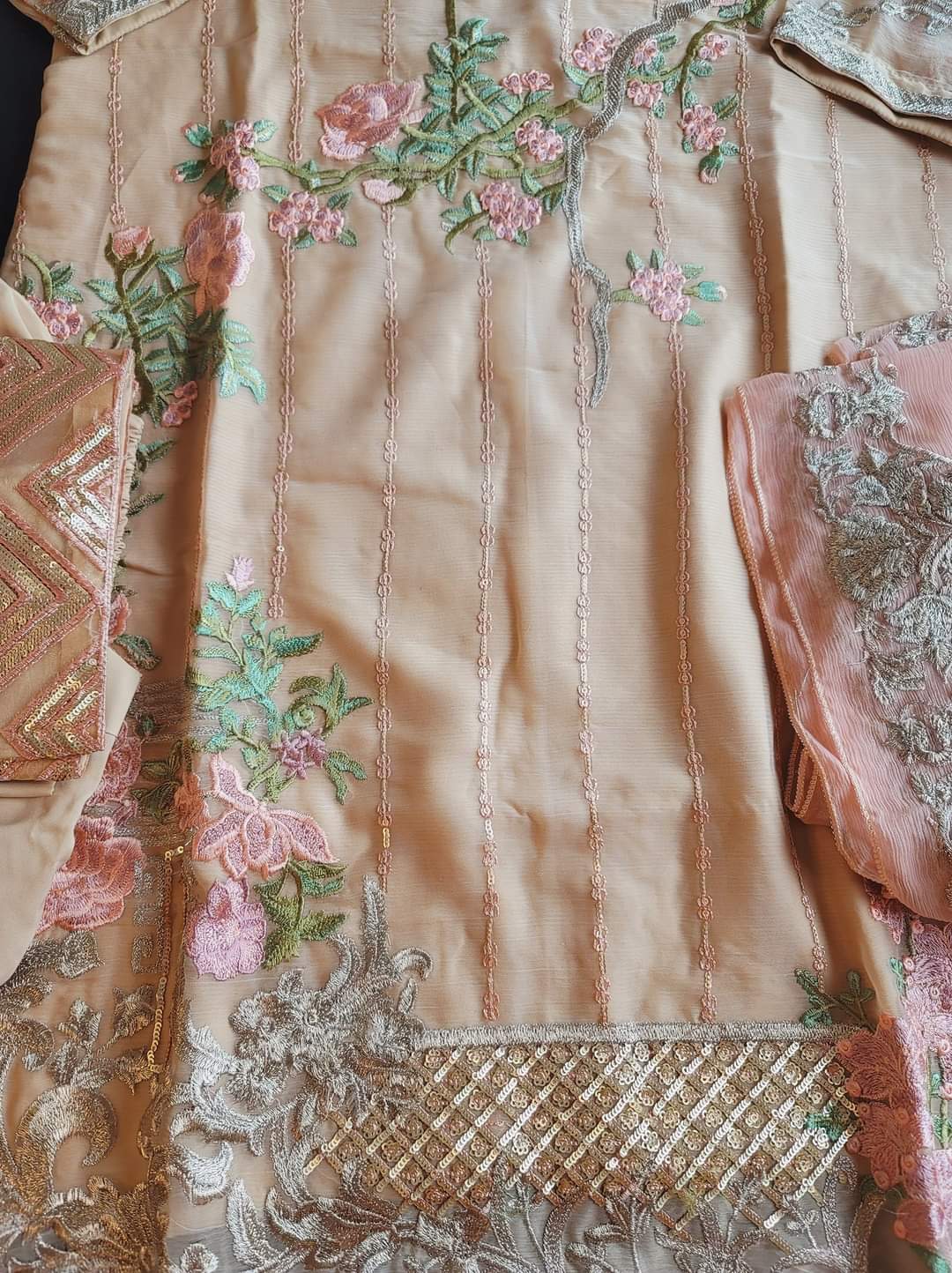 Pakistani Stitched Embroidery Party Wear Dresses Ready To Ship