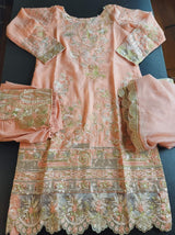 Pakistani Stitched Embroidery Party Wear Dresses Ready To Ship