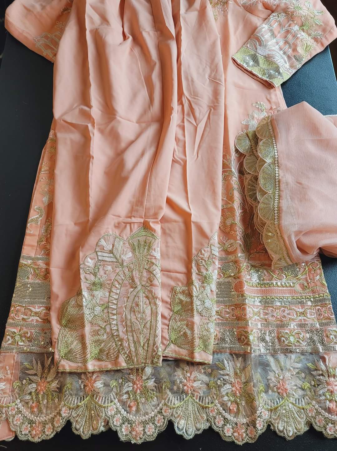 Pakistani Stitched Embroidery Party Wear Dresses Ready To Ship