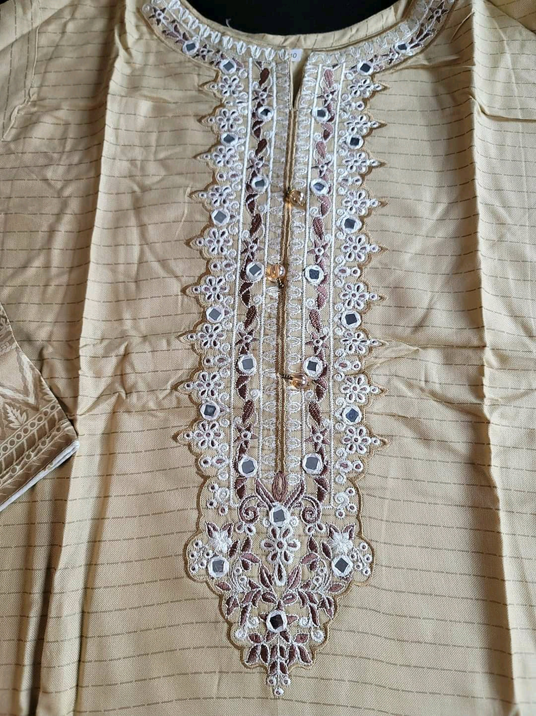 Pakistani linen Embroidered Salwar kameez Ready To Ship