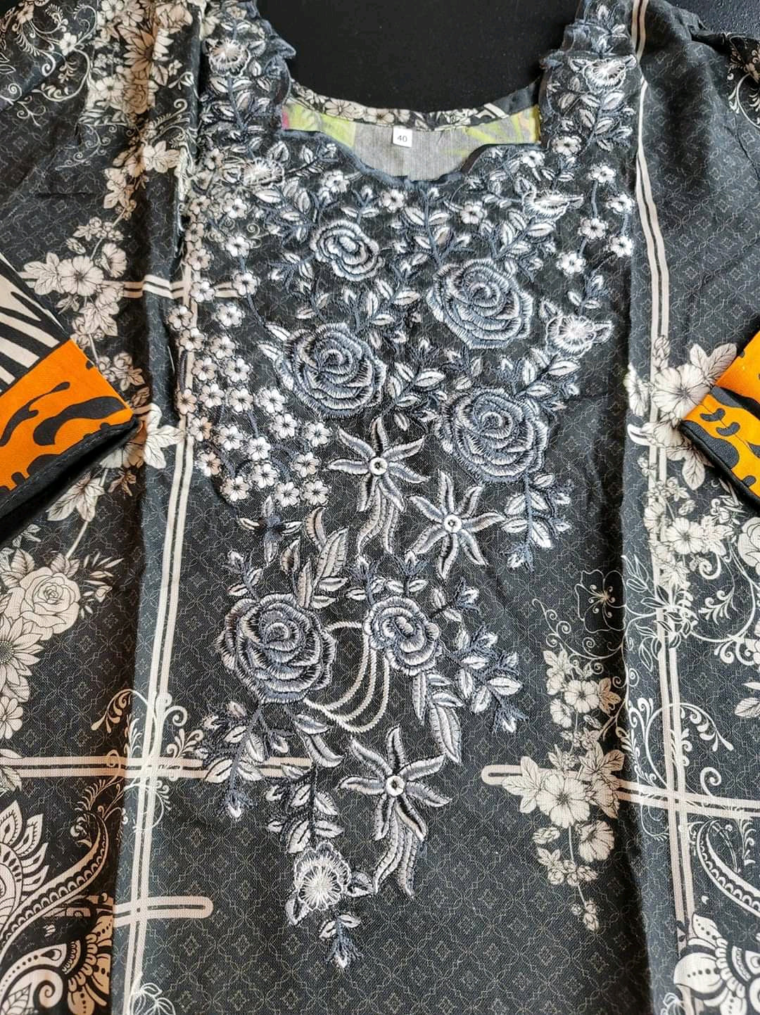 Pakistani linen Embroidered Salwar kameez Ready To Ship