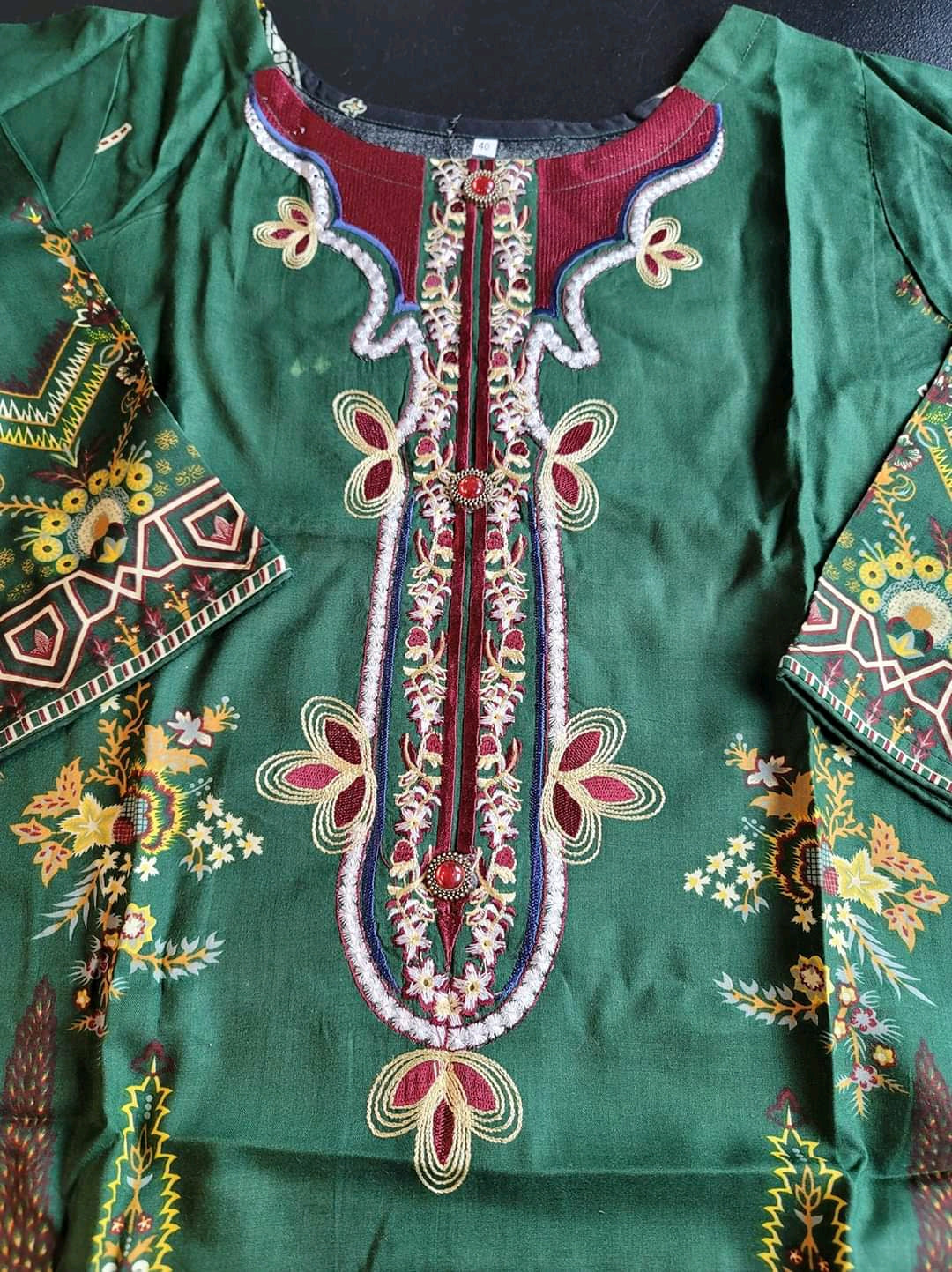 Pakistani linen Embroidered Salwar kameez Ready To Ship