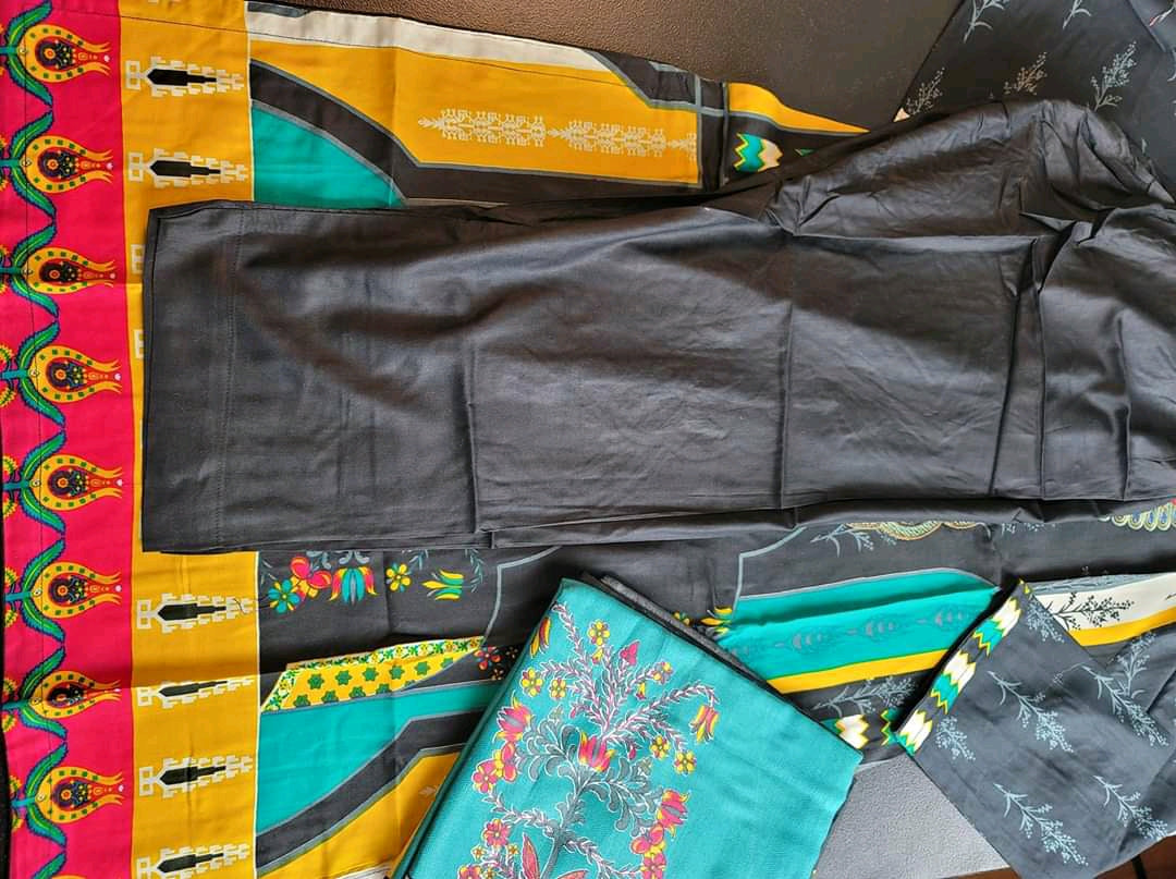 Pakistani linen Embroidered Salwar kameez Ready To Ship