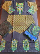 Pakistani linen Embroidered Salwar kameez Ready To Ship