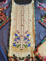 Pakistani linen Embroidered Salwar kameez Ready To Ship