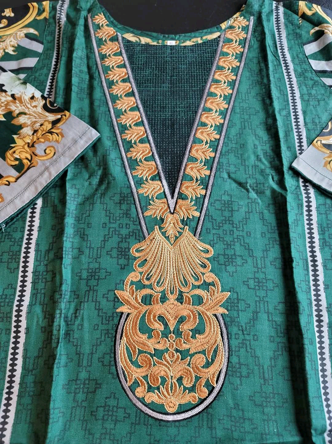 Pakistani linen Embroidered Salwar kameez Ready To Ship