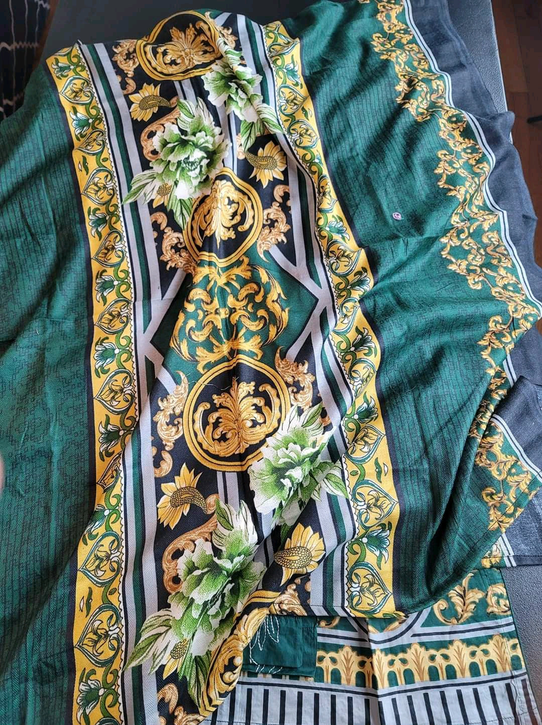 Pakistani linen Embroidered Salwar kameez Ready To Ship