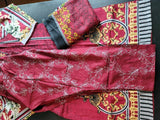 Pakistani linen Embroidered Salwar kameez Ready To Ship