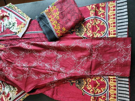 Pakistani linen Embroidered Salwar kameez Ready To Ship