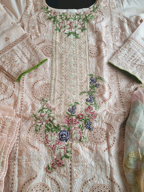 Pakistani Stitched Embroidery Lawn Suit Ready To Ship