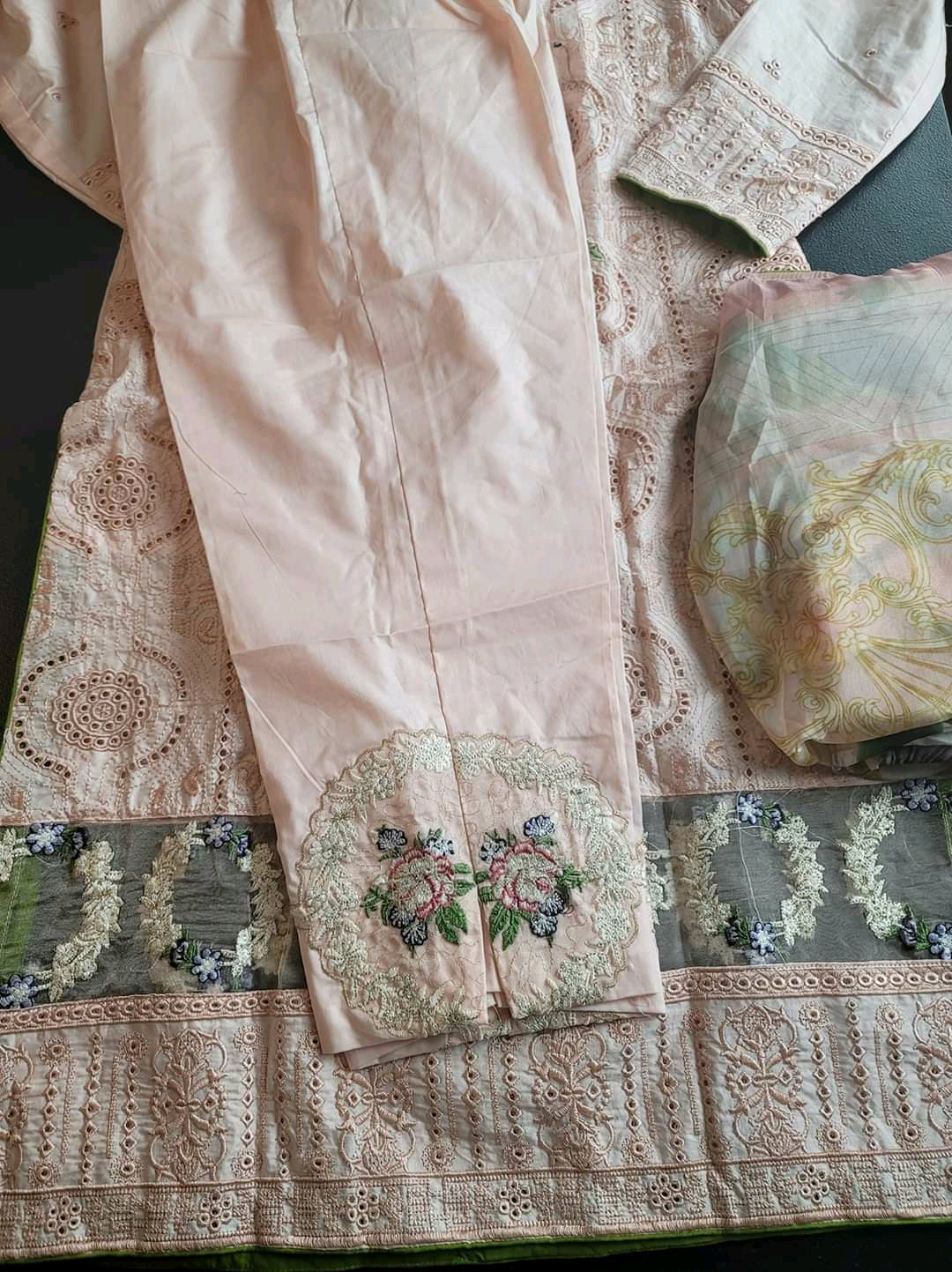 Pakistani Stitched Embroidery Lawn Suit Ready To Ship