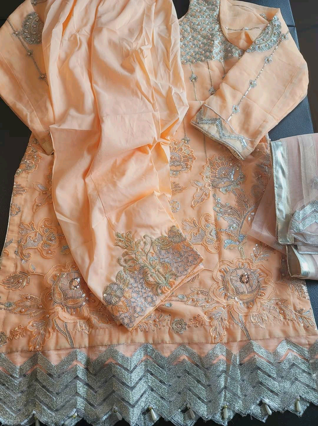 Pakistani Stitched Embroidery Party Wear Dresses Ready To Ship