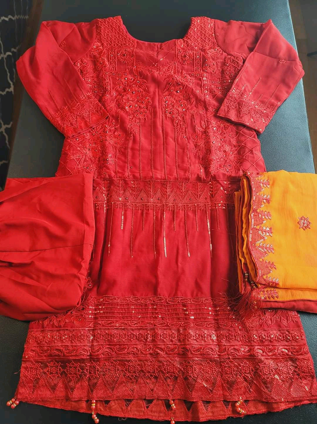 Pakistani Stitched Embroidery Party Wear Dresses Ready To Ship