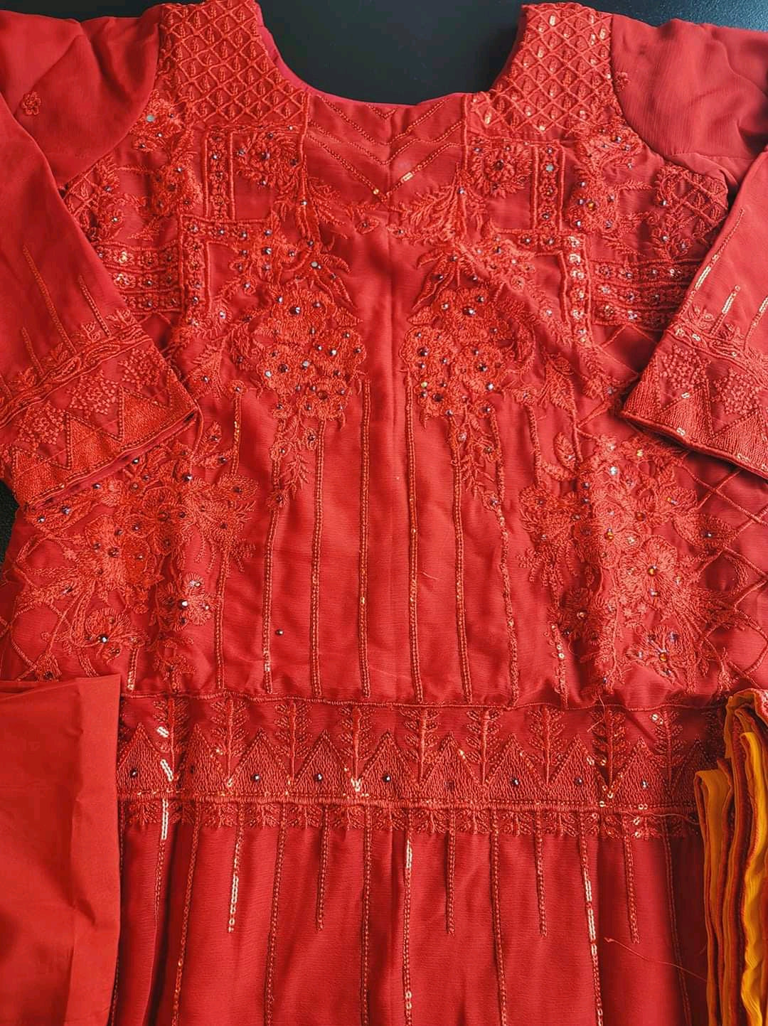 Pakistani Stitched Embroidery Party Wear Dresses Ready To Ship