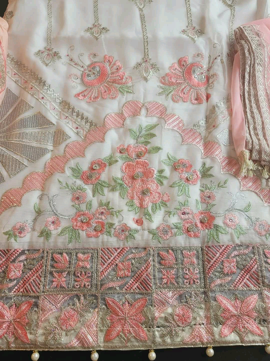 Pakistani Stitched Embroidery Party Wear Dresses Ready To Ship