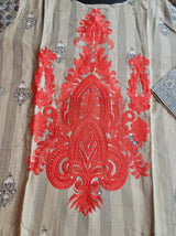 Pakistani linen Embroidered Salwar kameez Ready To Ship