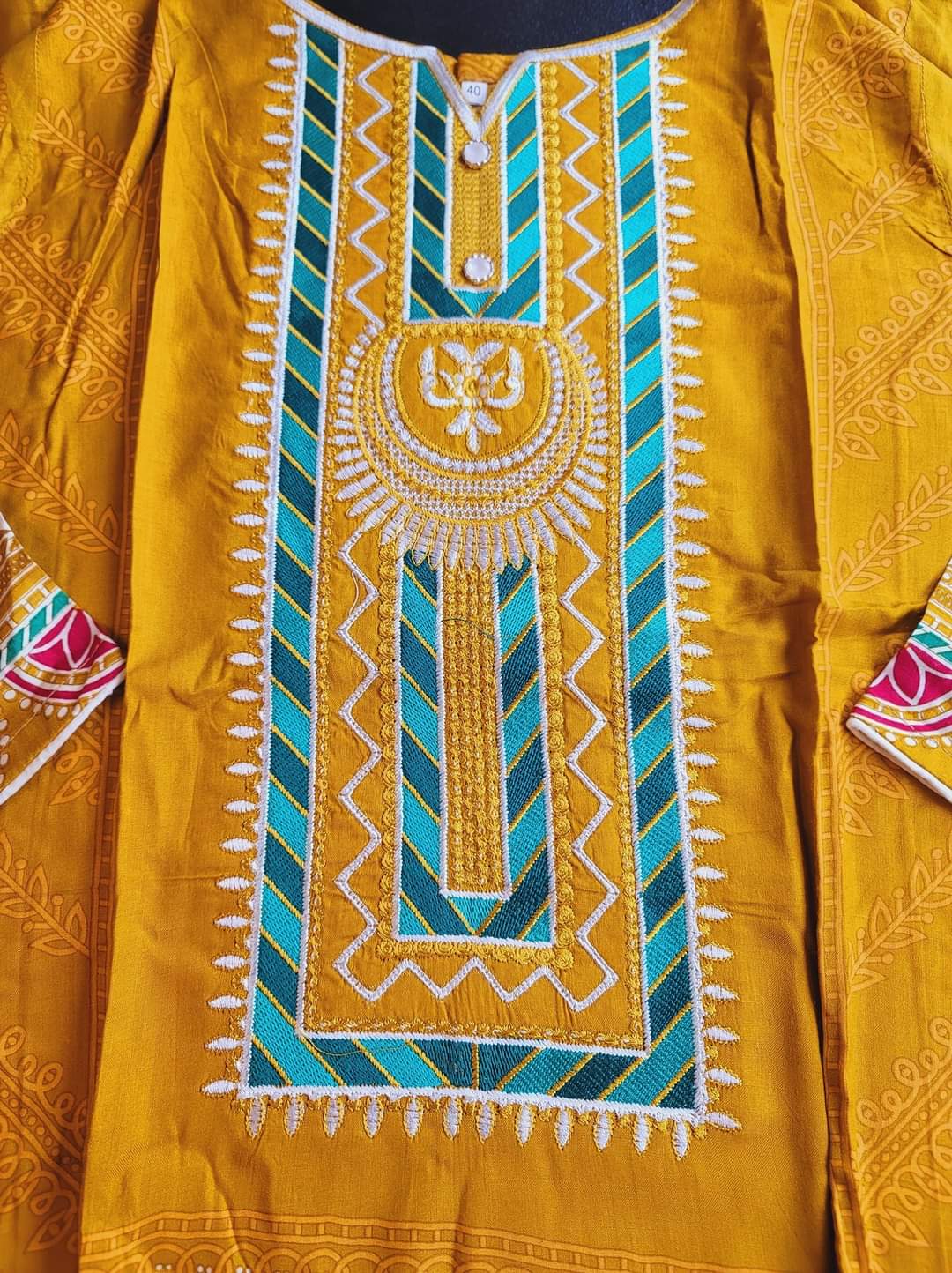 Pakistani linen Embroidered Salwar kameez Ready To Ship