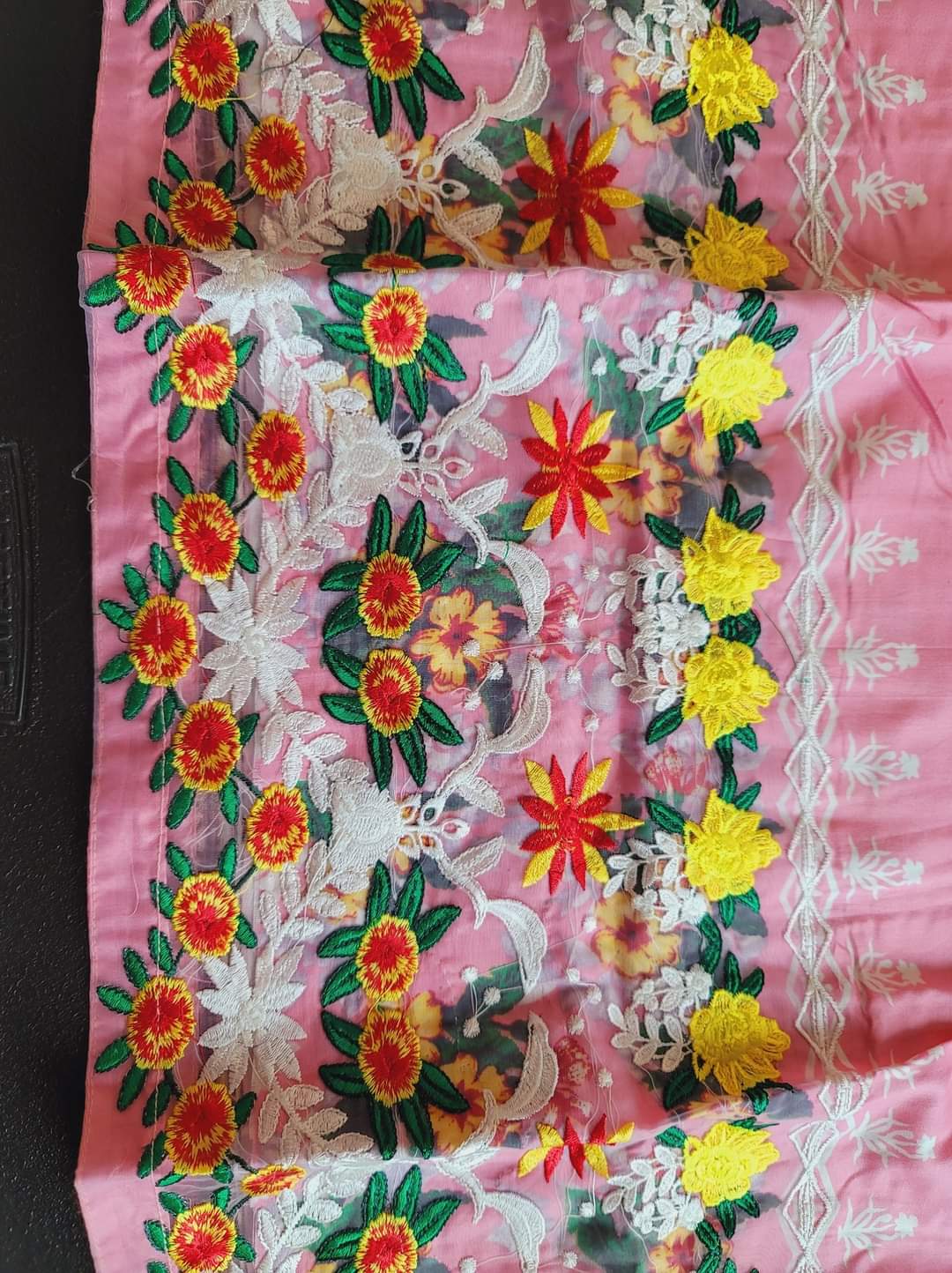 Pakistani linen Embroidered Salwar kameez Ready To Ship