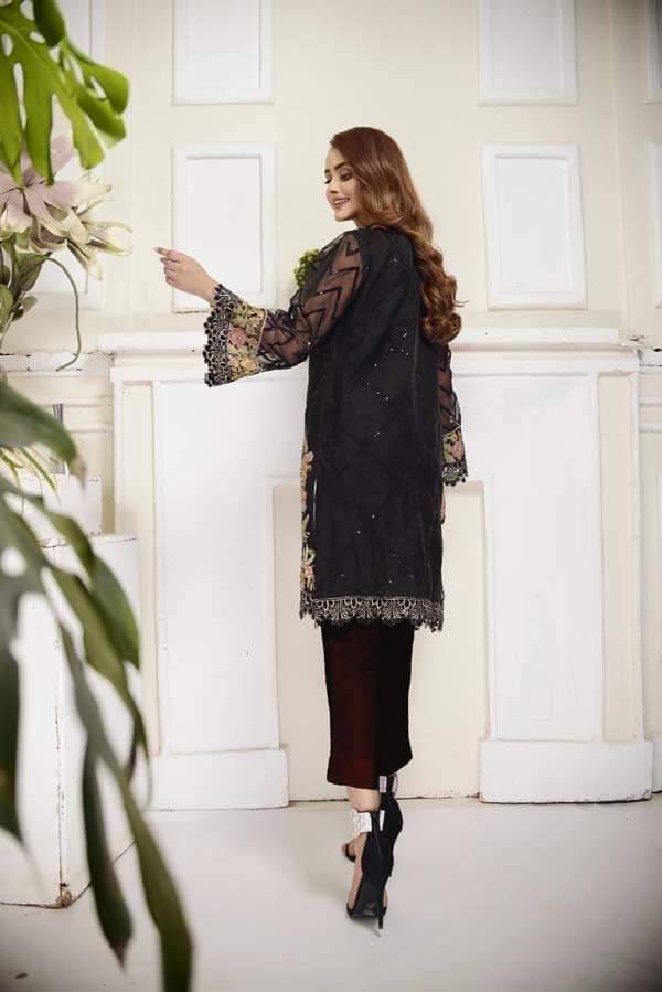 adan's libas organza kurti 2020-100% Original Guaranteed