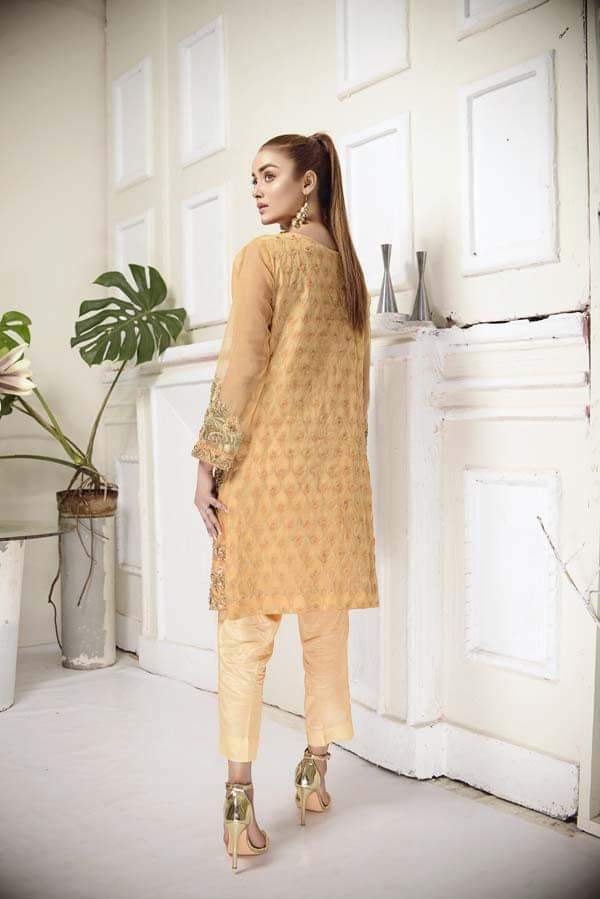 Adan's libas organza kurti 2020-100% Original Guaranteed