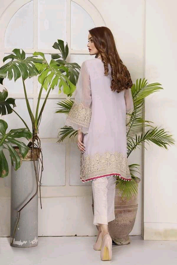 Adan's libas organza kurti 2020-100% Original Guaranteed