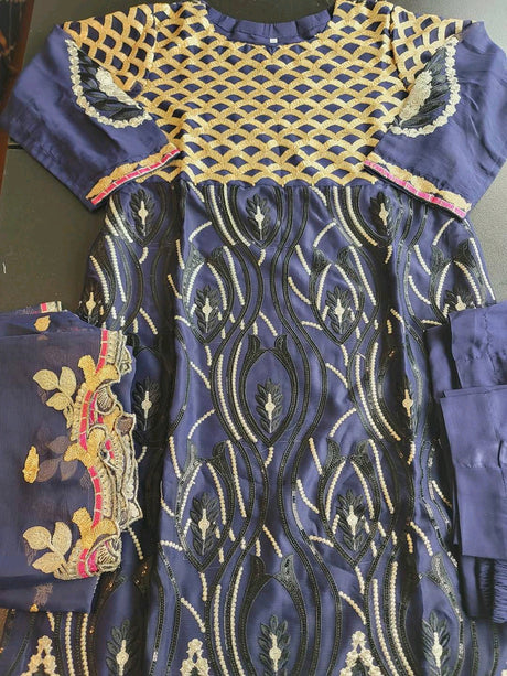 Pakistani Stitched Embroidery Party Wear Dresses Ready To Ship