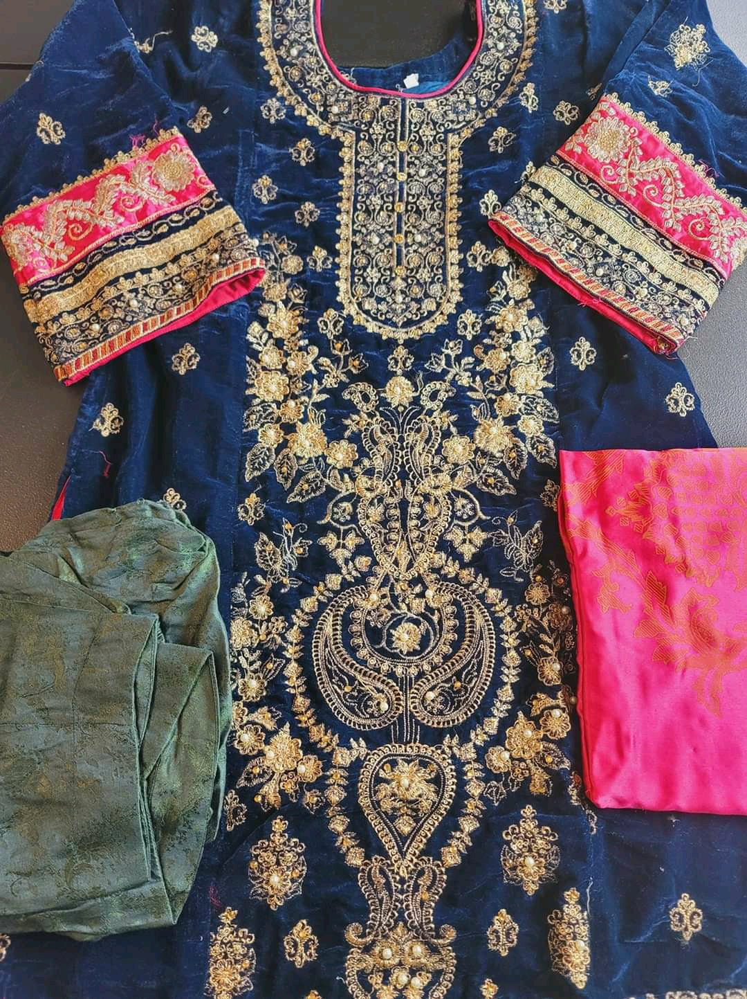 Pakistani Stitched Embroidery Party Wear Dresses Ready To Ship