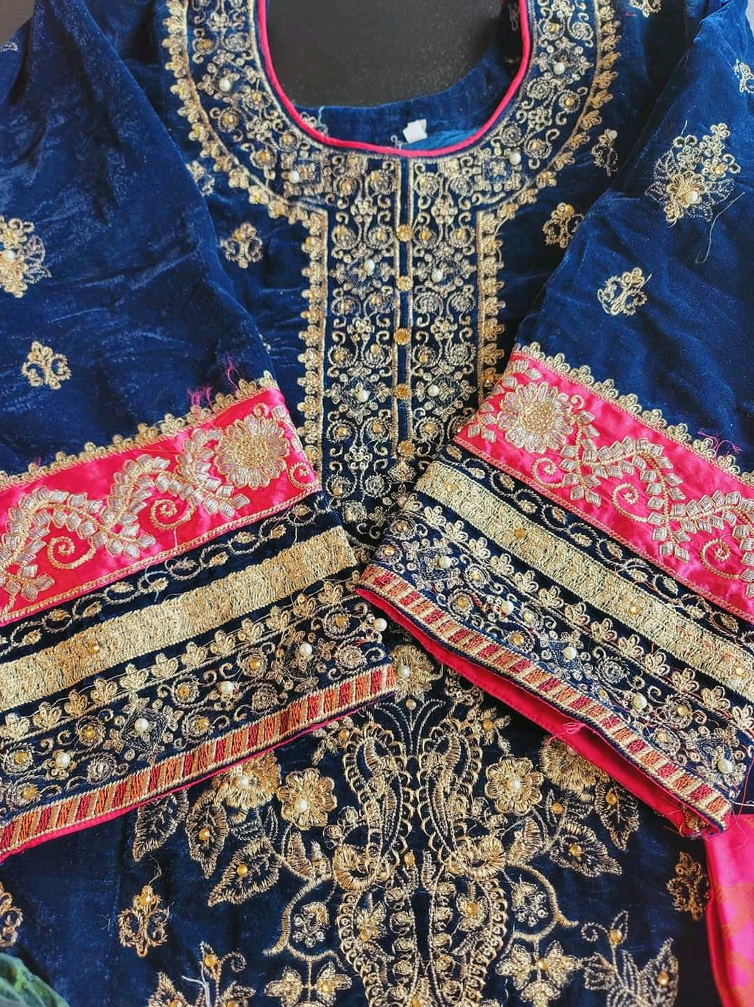 Pakistani Stitched Embroidery Party Wear Dresses Ready To Ship