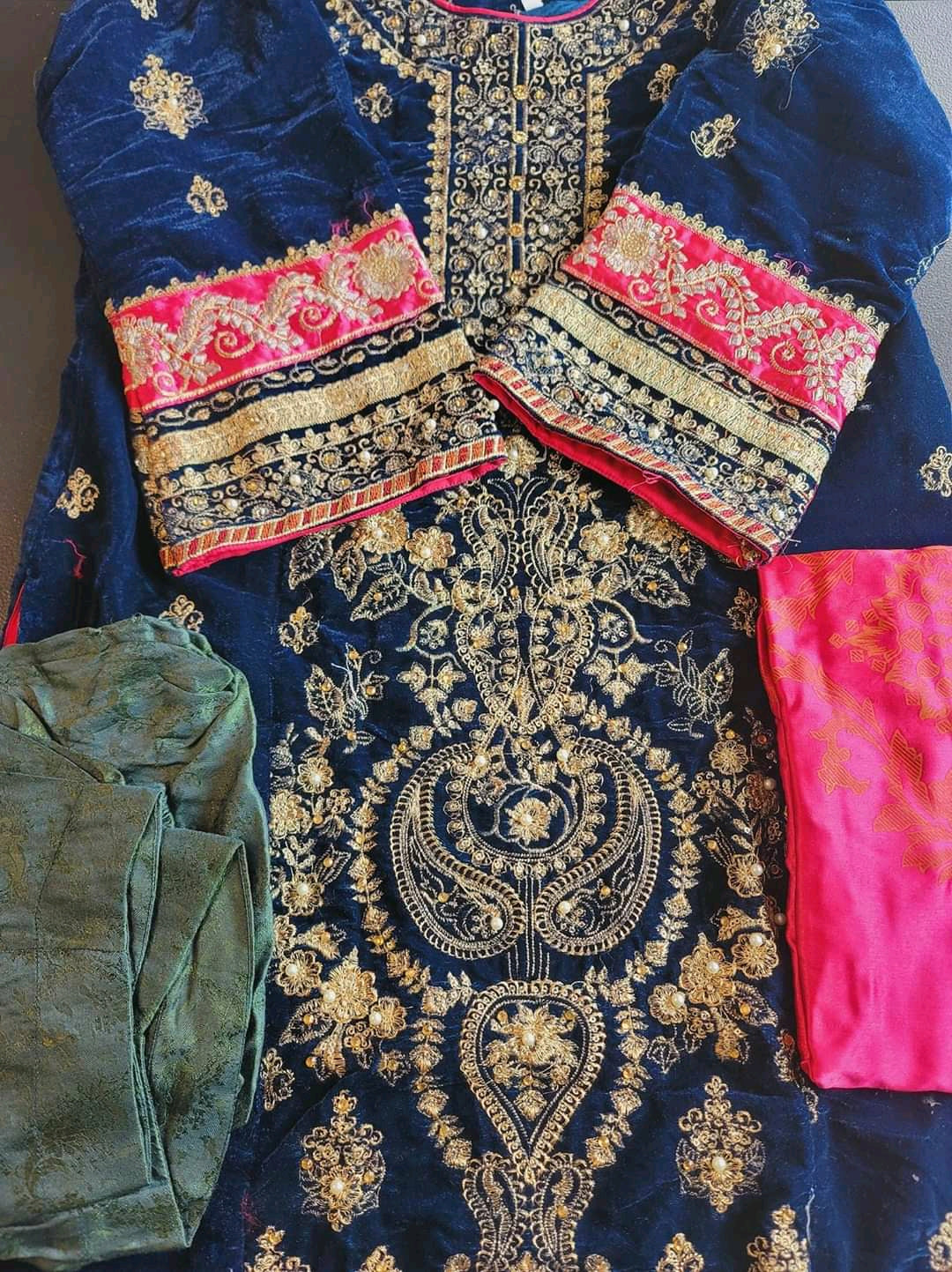 Pakistani Stitched Embroidery Party Wear Dresses Ready To Ship