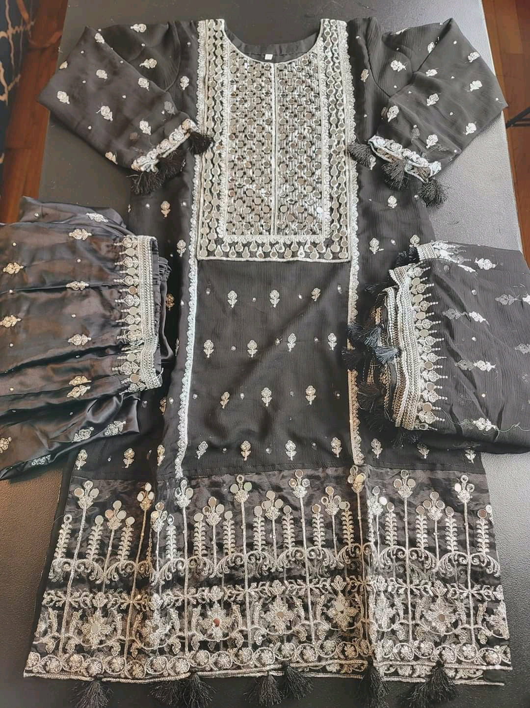 Pakistani Stitched Embroidery Party Wear Dresses Ready To Ship